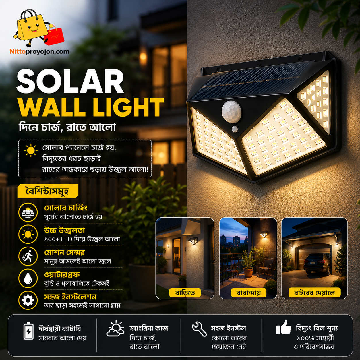 Solar Interaction Wall Lamp - Image 7
