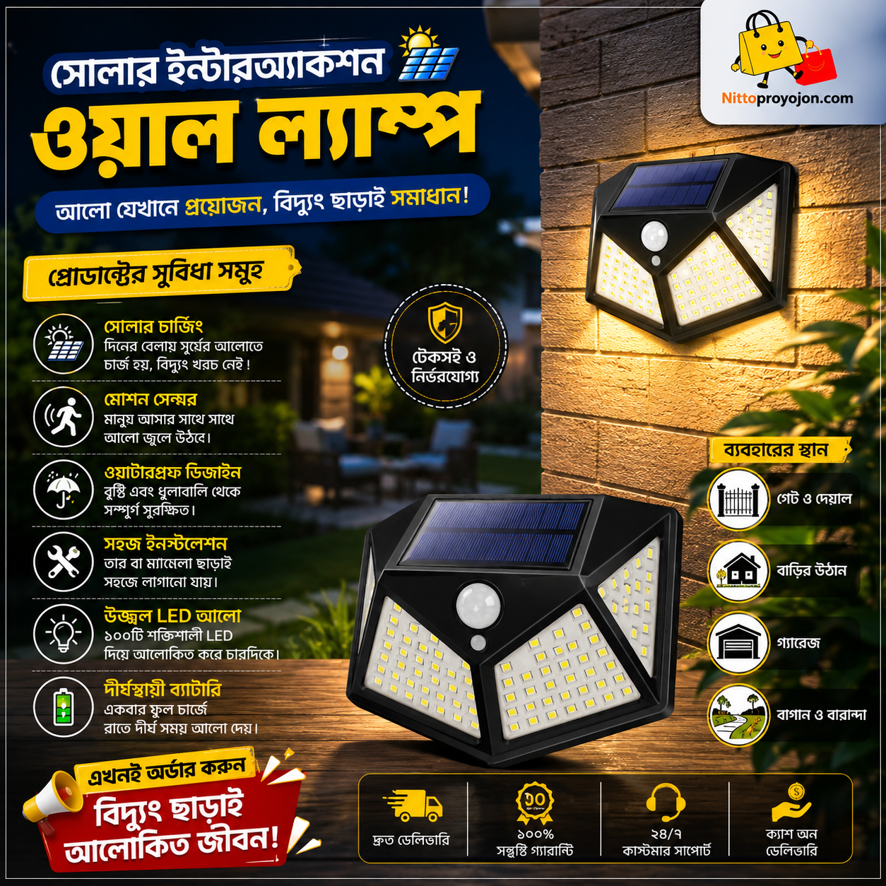 Solar Interaction Wall Lamp - Image 5